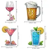 4 paires de boissons double face-bricolage