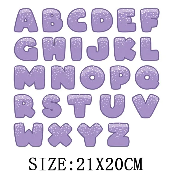 Beautiful Number Thermal Stickers On T-shirt Bag DIY Washable Patches Funny Design Iron On Transfers For Clothes Appliqued Decor