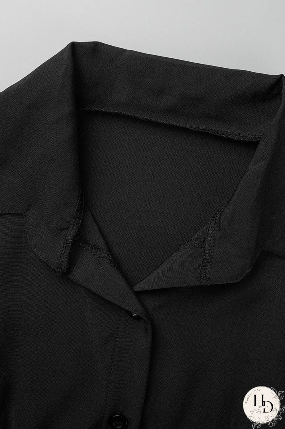 White Sexy Solid Patchwork Buckle Slit Turndown Collar Tops