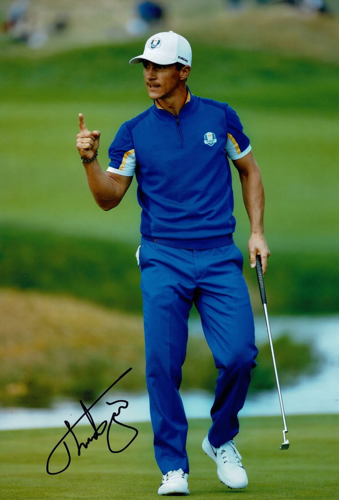 Thorbjorn Olesen Signed 12X8 Photo Poster painting Ryder Cup AFTAL COA (3097)