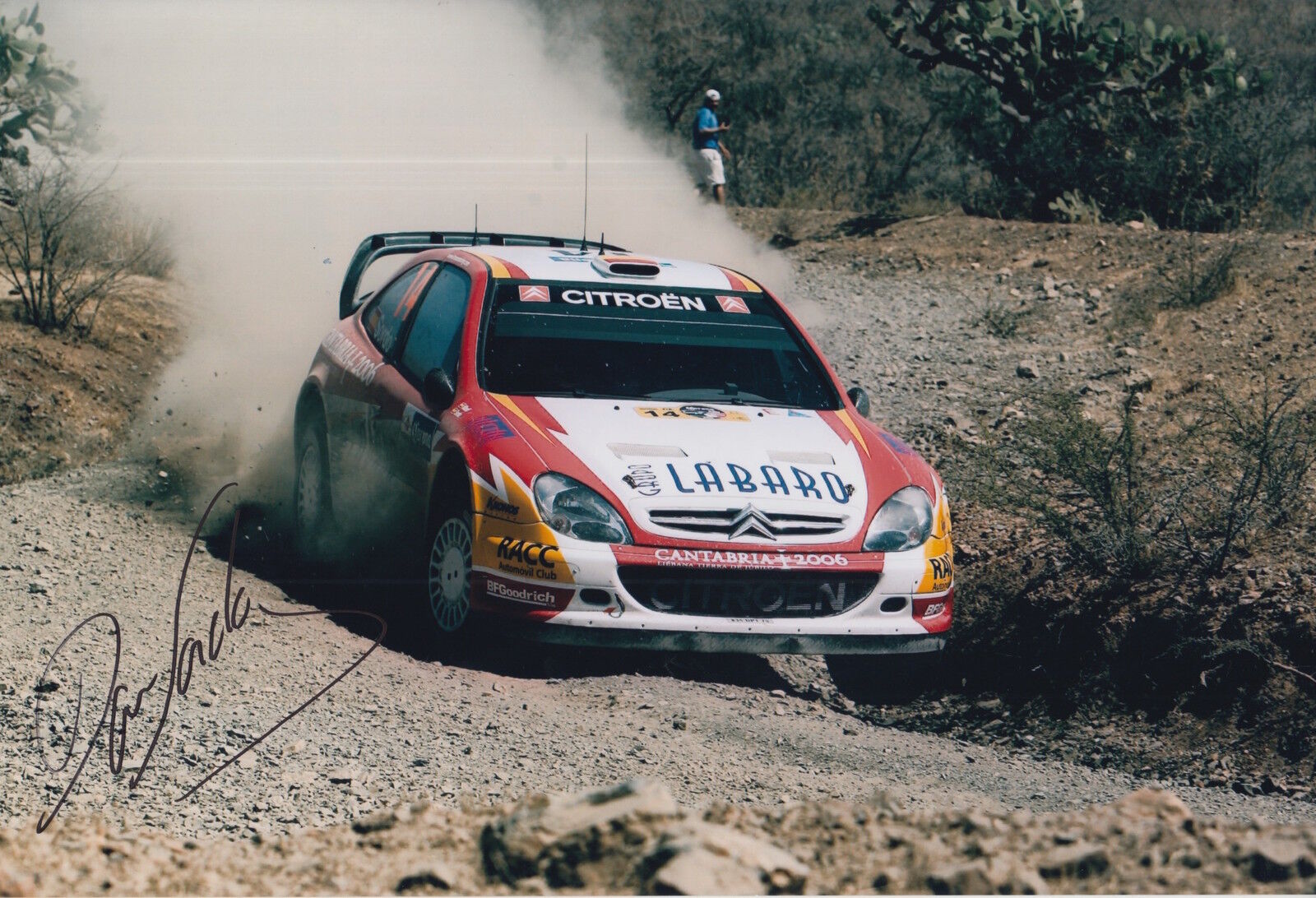 Dani Sordo Hand Signed 12x8 Photo Poster painting Citroen Rally 1.