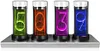 Digital Nixie Glow Tube Clock Metal Wood RGB Table Clock LED Silent Luxury Electronic Desktop Clocks Vintage Digital Watch Gift