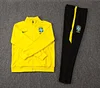 2025 Brazil Long Zipped Jacket Yellow Jersey 1:1 Thai Quality Set