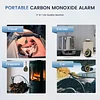 3 in 1 Portable Carbon Monoxide Detector Professional Rechargeable Real-time Travel CO Monitor for Travel/Camping/Camper/RV