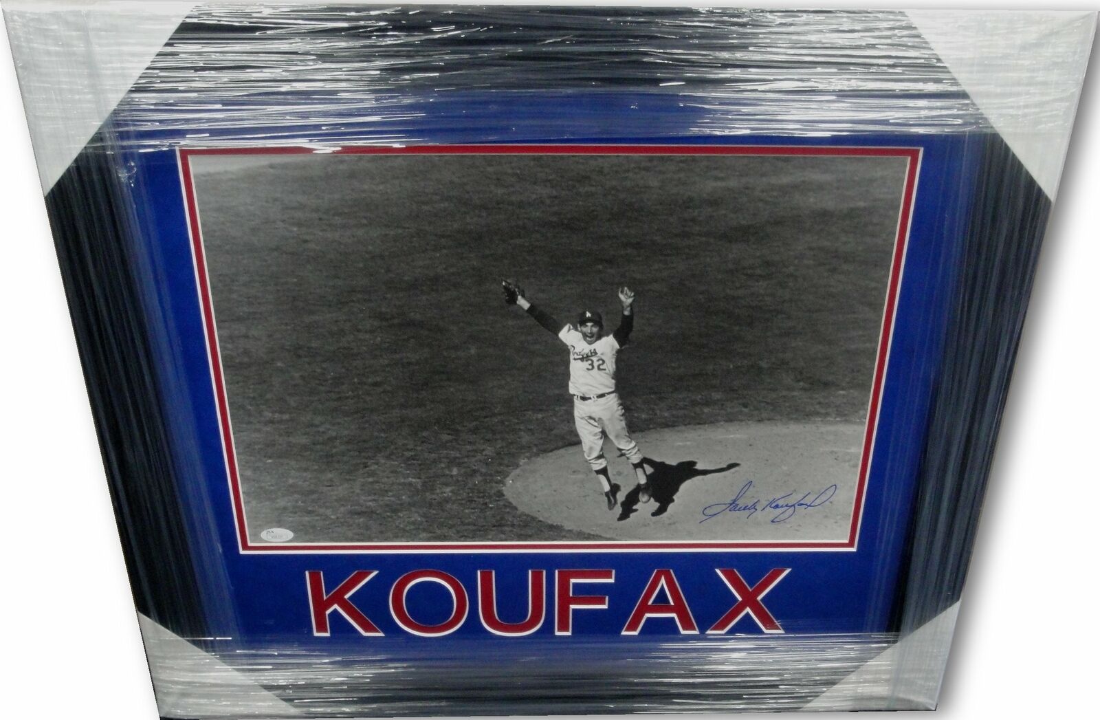 Sandy Koufax Signed Autographed 16X20 Photo Poster painting Dodgers Game Winner 1963 JSA Framed