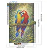 Parrot Full DIY 5D Round Drill Diamond Art Kits Large Size 40*60cm Diamond Dots Paintings Picture Arts Craft Diamond Crystal Rhinestones Painting Kits for Adults/Beginners Gift Home Decor