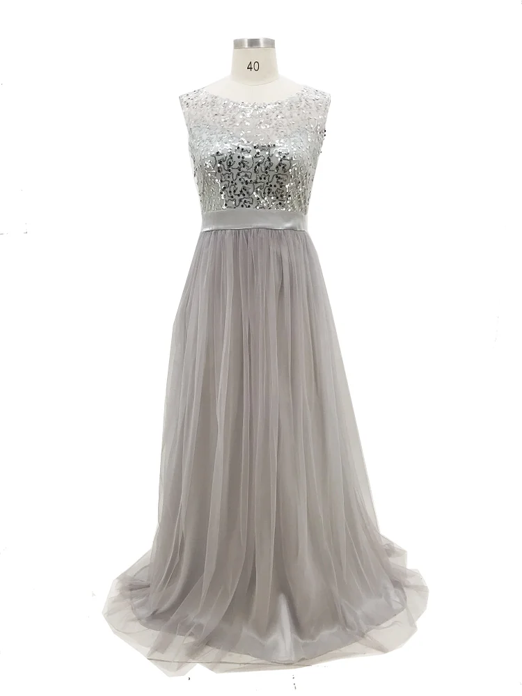 Fashion Sleeveless Lace Sexy Prom Maxi Evening Dress