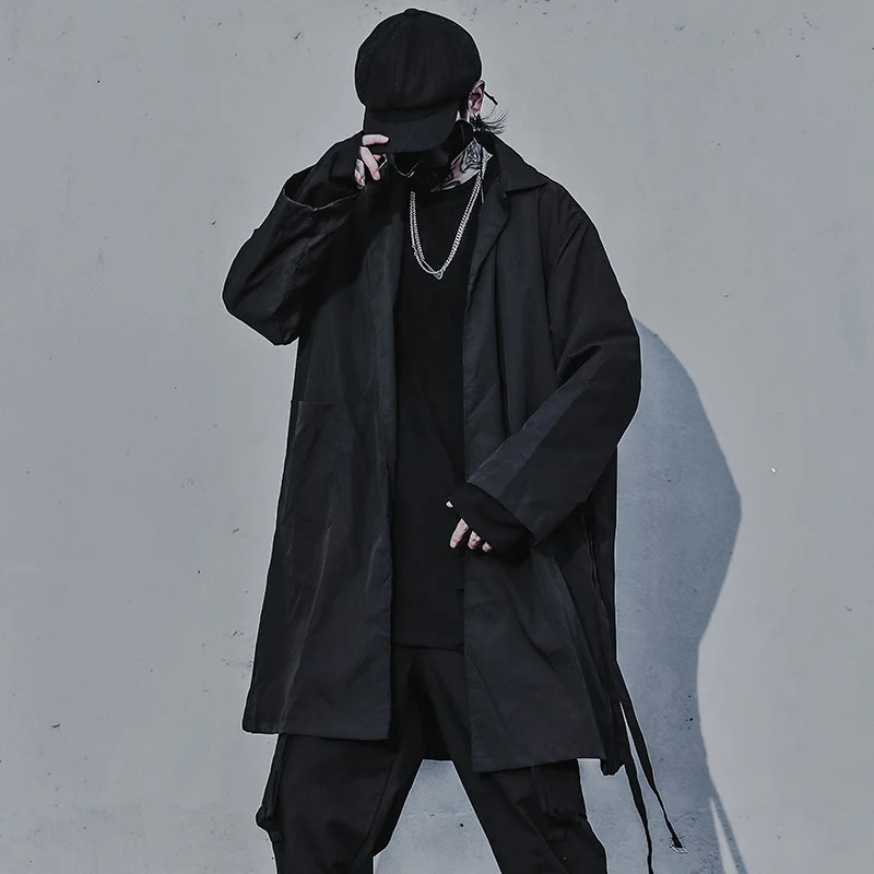 Project - X Solid Trench Jackets Techwear Shop