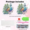 Acrylic Peacock 5D DIY Diamond Art Paper Towel Storage Rack Decor for Home Decor