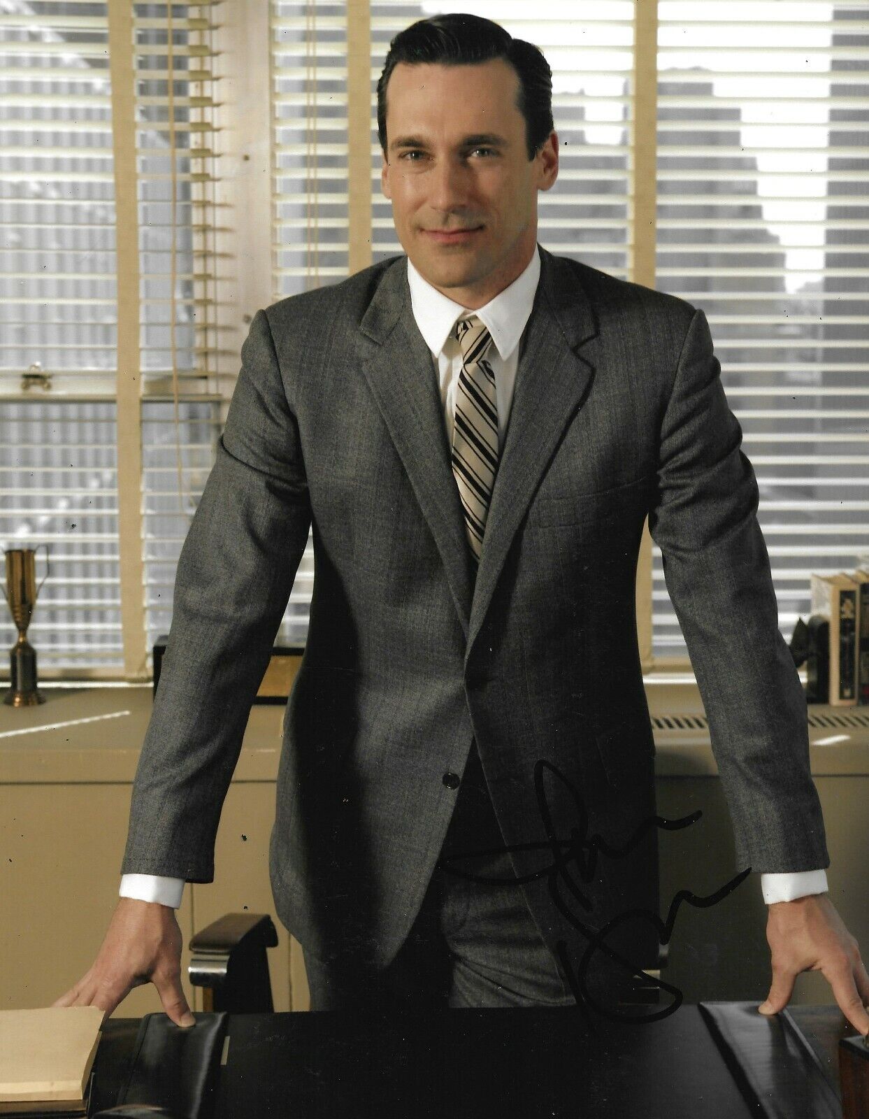 Jon Hamm Signed Mad Men 10x8 Photo Poster painting AFTAL