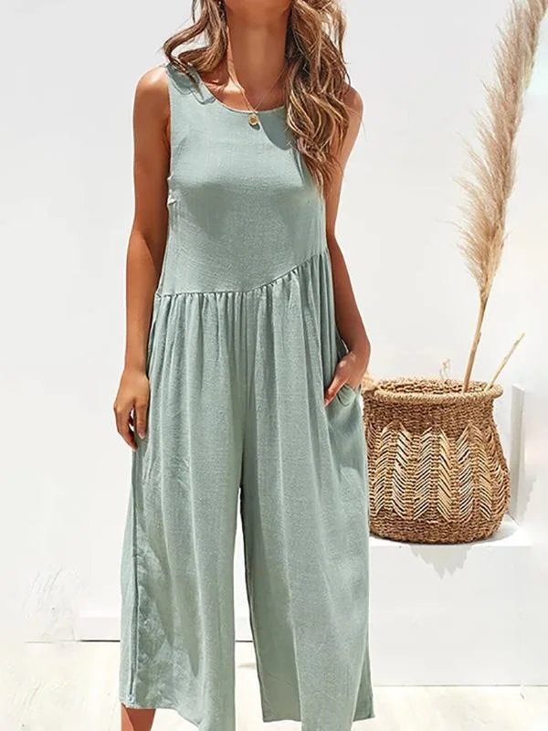 Asymmetrical Paneled Jumpsuit-Mayoulove
