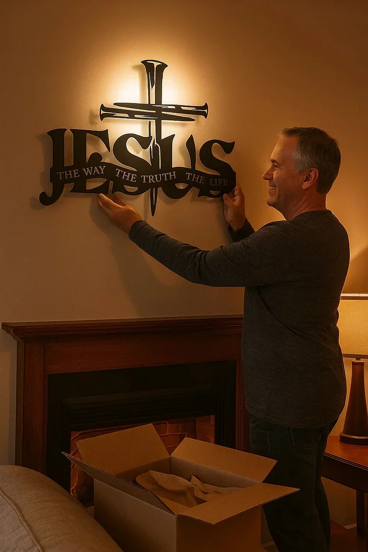 (🎁HOT SALE 49% OFF)🔥Jesus & Cross Design Wall Art - ⌛Limited Handmade Series 