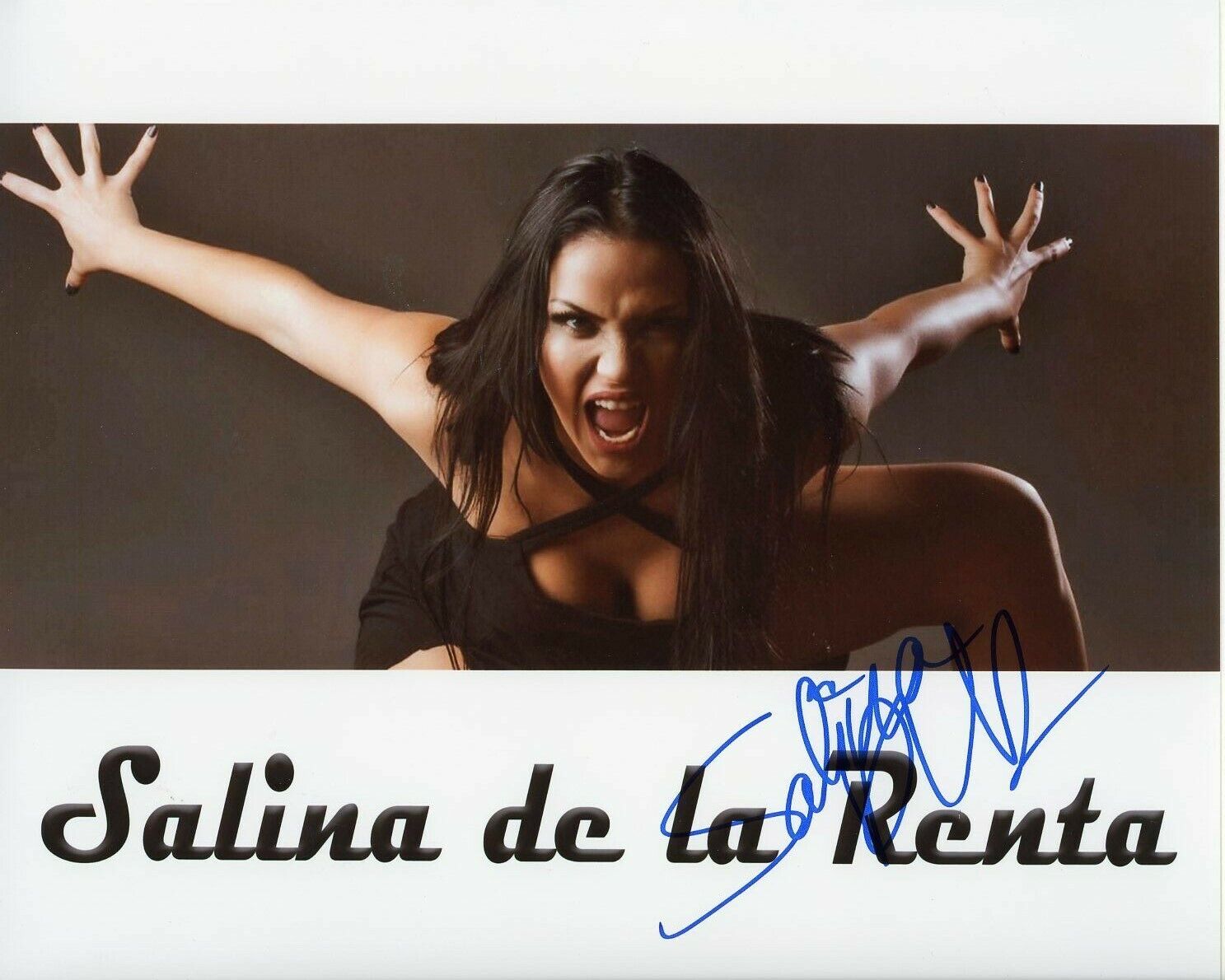 Salina de la Renta autographed 8x10 #8 Sexy Scream MLW AEW WWE TNA