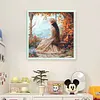 Victorian Girl-14CT Stamped Cross Stitch 50*50cm/19.69*19.69in