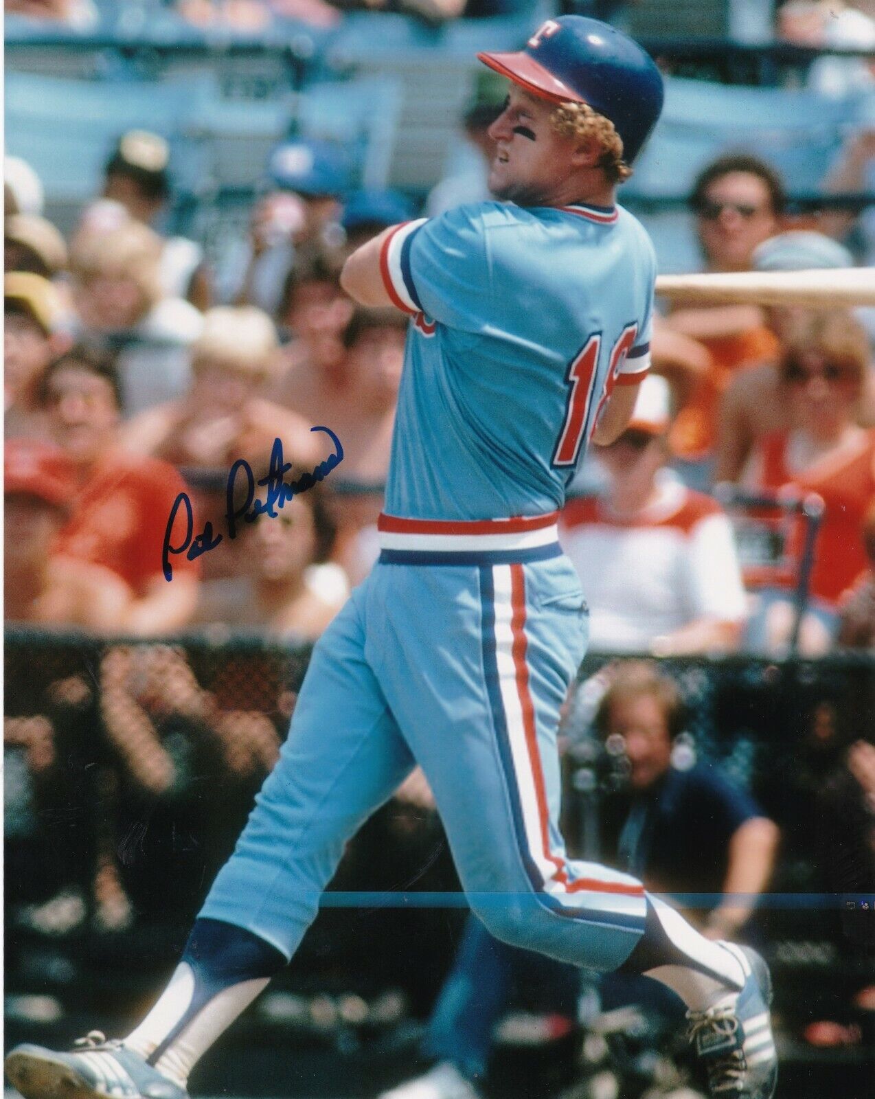 PAT PUTNAM TEXAS RANGERS ACTION SIGNED 8x10