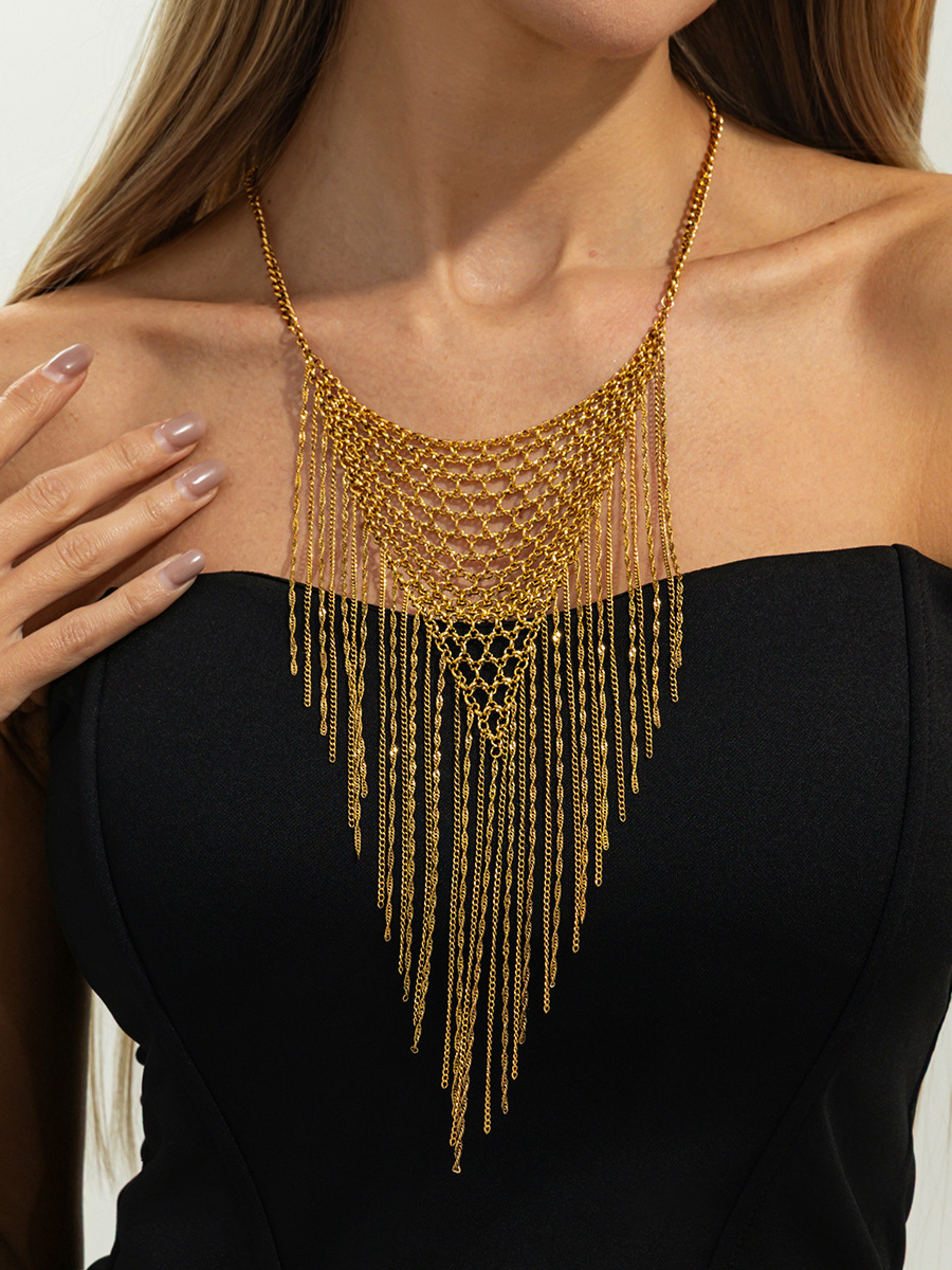 Tasseled Geometric Necklaces Accessories