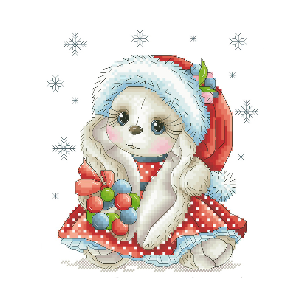 

Cute Bunny - 11CT Stamped Cross Stitch - 40*40CM, 501 Original