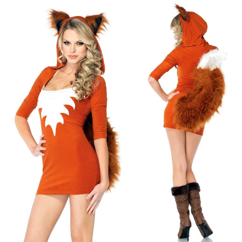 Halloween Sexy Fox Girl Cosplay Costume-Pajamasbuy