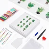 12pcs Plants DIY Mini Square Diamond Painting Set 14x18cm