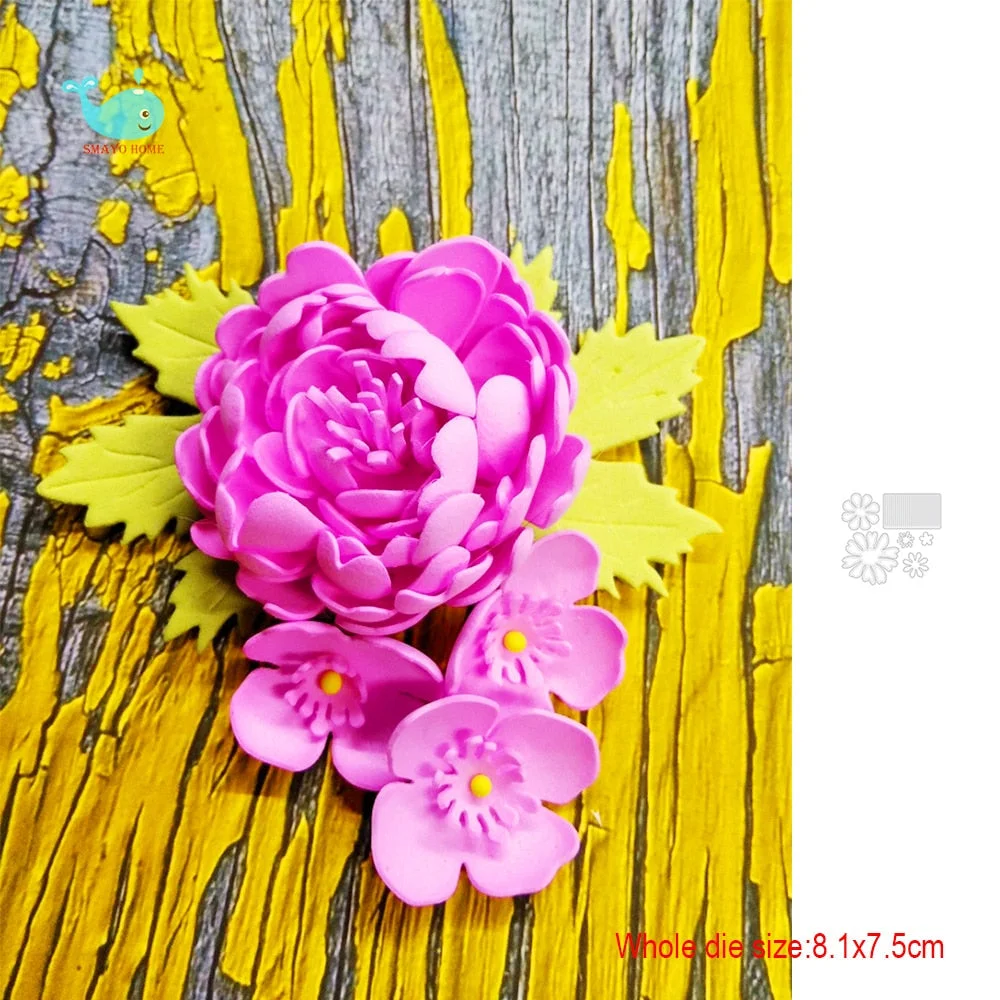 lace flower Metal Cutting Dies Scrapbooking Stencil for Album Paper DIY Gift Card Decoration Embossing Dies New 2022 712