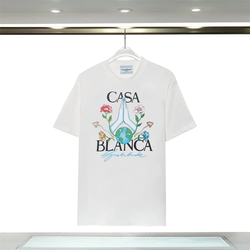 Casablanca 2023 new fashion T-shirt short sleeves