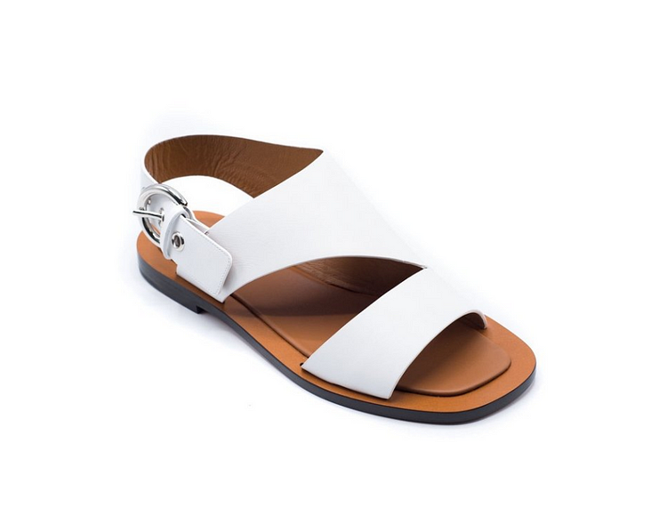 Custom Made White Flat Sandals |FSJ Shoes