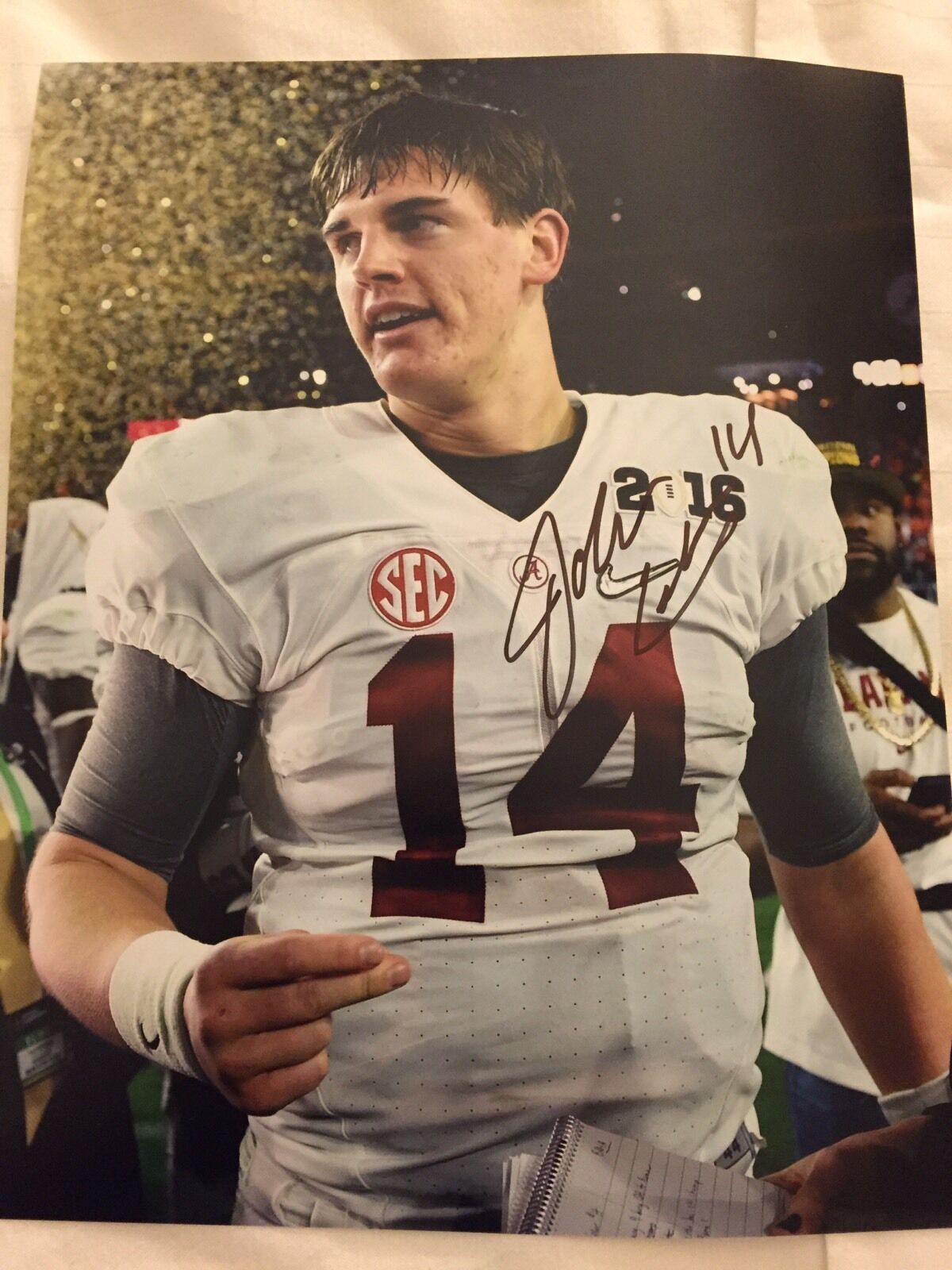 Jake Coker Hand Signed autographed signed Photo Poster painting Alabama Jacob Coker ROLL TIDE!!