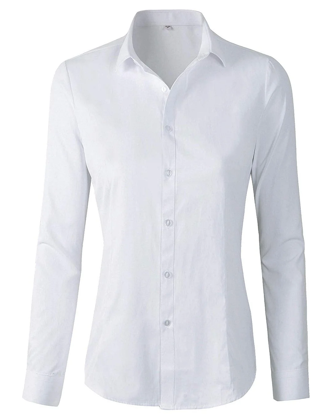 Women's Formal Work Wear White Simple Shirt