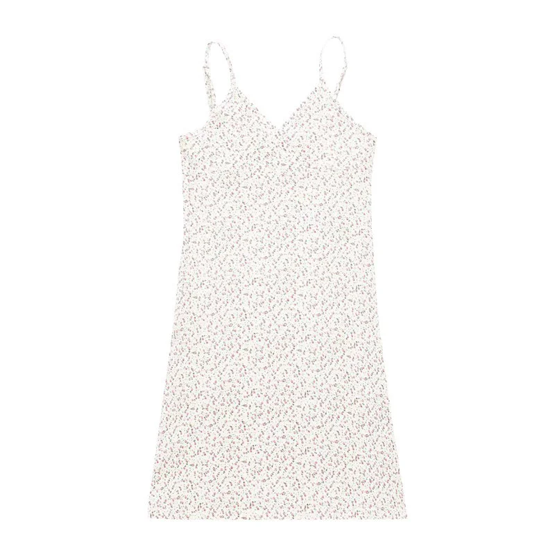 Uveng Uveng Desire Retro Print V-Neck Dress Female Summer 2024 New Floral Dress Women's Clothing