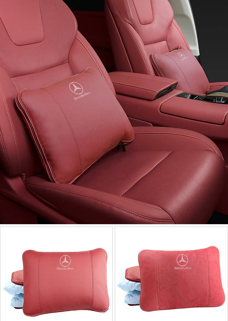 Car high-end leather pillow quilt (customized car LOGO style)