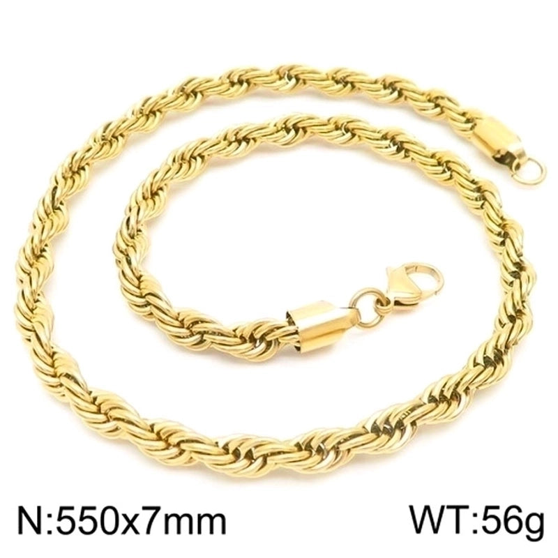 Casual Minimalist Solid Color 304 Stainless Steel 18K Gold Plated Plating Stainless Steel Necklaces