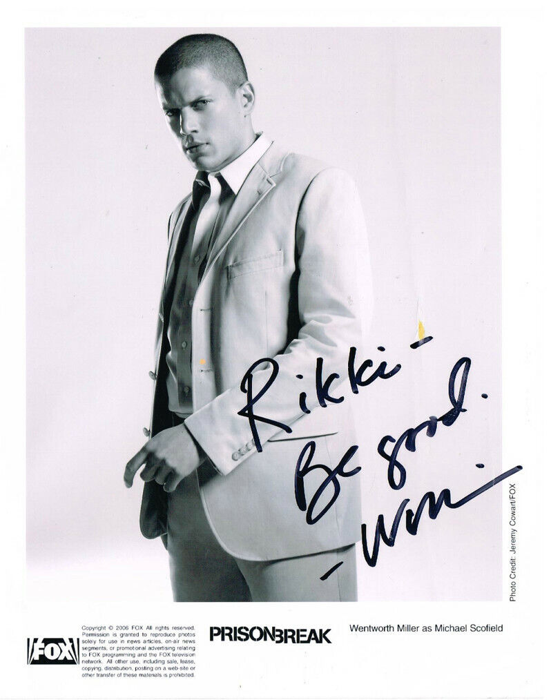 WENTWORTH MILLER Signed Photo Poster paintinggraph - Film & TV Star 'PRISON BREAK' - preprint