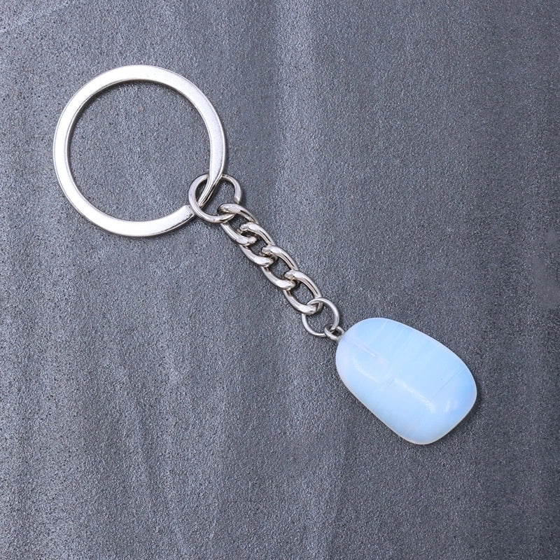 Fashion Irregular Natural Stone Keychain 1 Piece