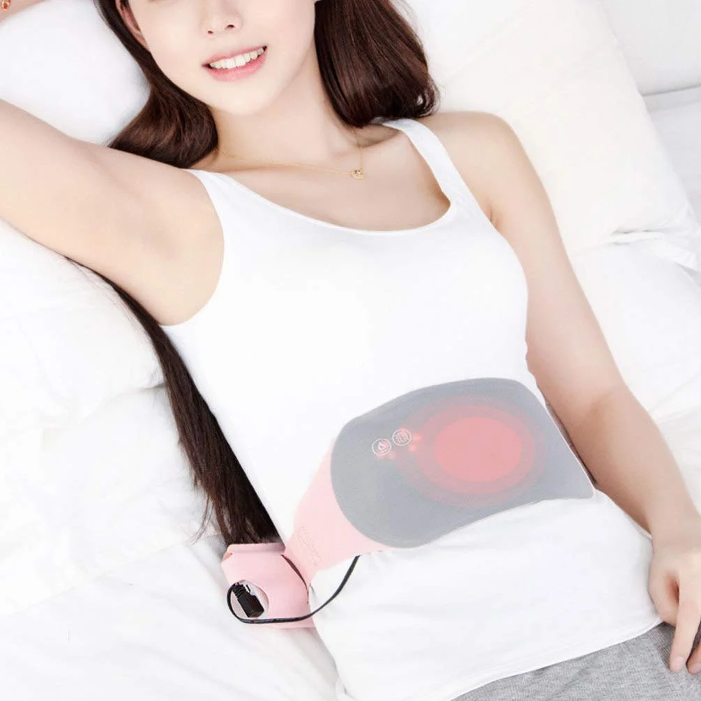 Portable Menstrual Period Cramp Relief Heat Pad Waist Belt