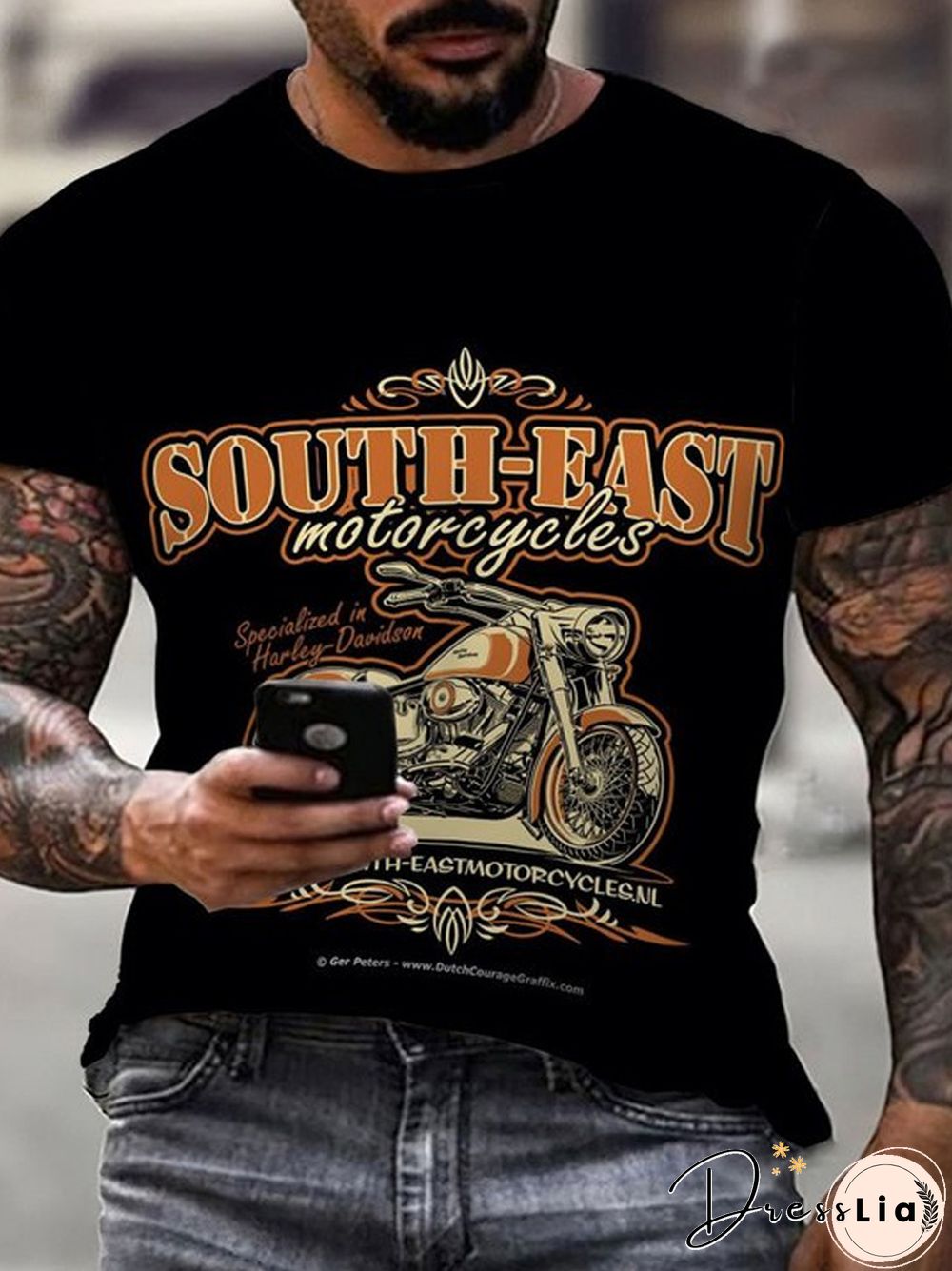 Sexy Strong Muscle Tattoo Men's WOMEN's 3D Printed T-shirt Short Sleeve Mesh Cloth