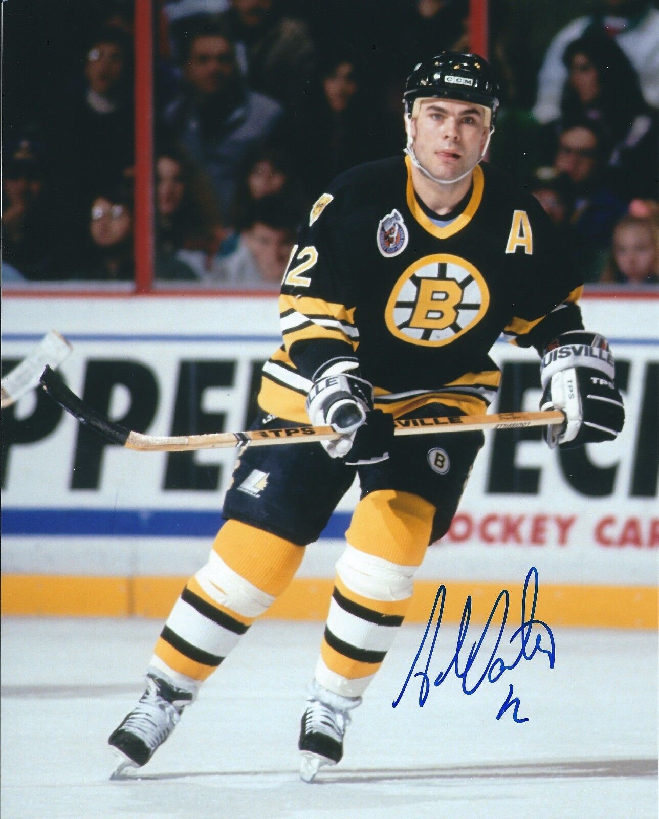 Autographed 8x10 Adam Oates Boston Bruins Photo Poster painting - COA