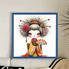 Cartoon Japanese Geisha-11CT Stamped Cross Stitch 40*40cm/15.75*15.75in