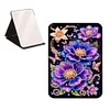 DIY Diamond Art Shiny Crystal Mirror Lightweight Standing Makeup Mirror (Flower)