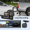 3 Lens Auto Video Camera Loop Recording HD 1080P Car Camcorder Front Rear Camera