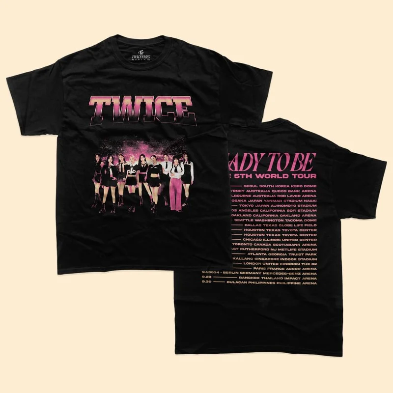 TWICE 5th World Tour READY TO BE RTB Tour Ver.1 T-shirt