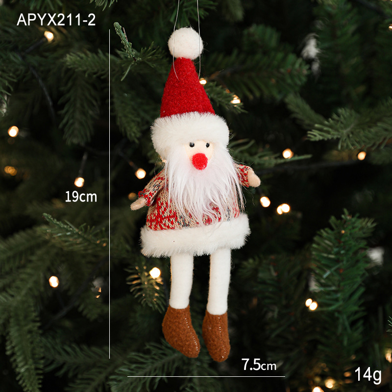 Plush Christmas ornaments, Christmas tree decorations, hanging ornaments-MERUMOTE