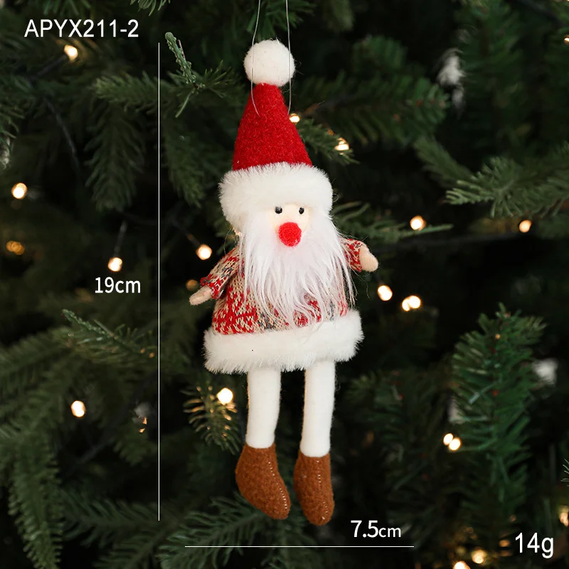 Plush Christmas ornaments, Christmas tree decorations, hanging ornaments-MERUMOTE