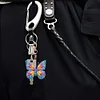 6Pcs DIY Rainbow Butterfly Double Sided Special Shape Diamond Painting Keychain