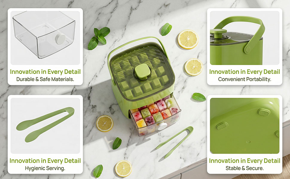 ice cube tray with bin ice trays for freezer 48 cube ice maker