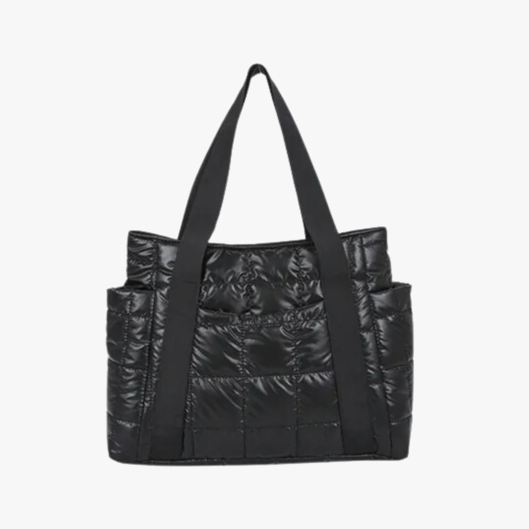 Satin Quilted Tote