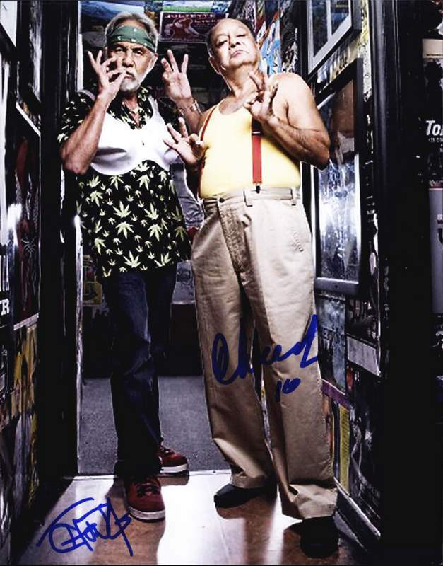 Cheech & Chong authentic signed celebrity 8x10 Photo Poster painting W/Cert Autographed B0002