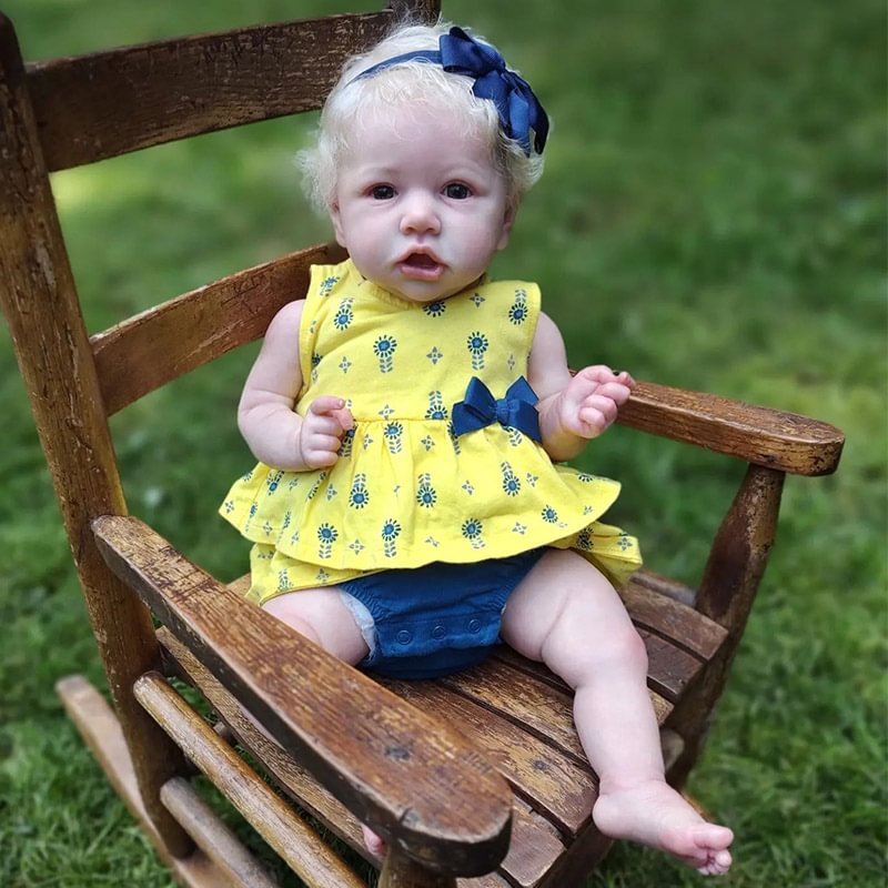 [Realistic Handmade Gifts] 20'' Jean Touch Real Newborn Reborn Toddler Baby Doll Girl With Adorable Face