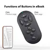 Wireless Camera Remote Control with Zoom for iPhone & Android BT Camera Remote Shutter Smartphone BT Clicker for Photo & Video