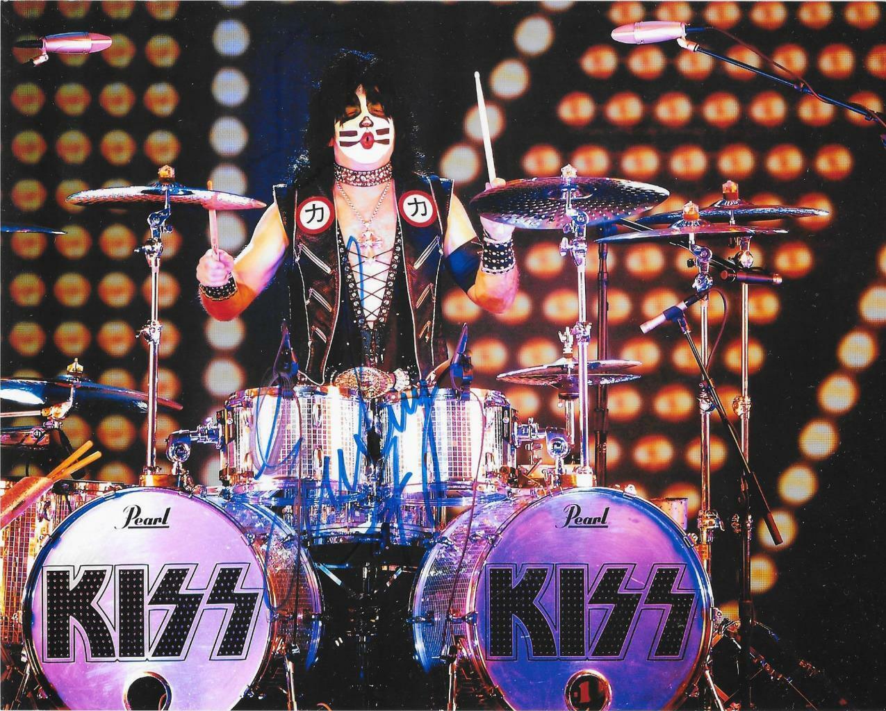 ERIC SINGER SIGNED 8X10 KISS Photo Poster painting ROCK N ROLL LEGEND AUTOGRAPH THE CATMAN