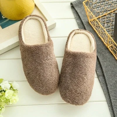 LITTHING Women Home Slippers With Faux Fur Flats Heels Shoes Winter Warm Slippers Women Leopard Print Female Flip Flop Size36-45